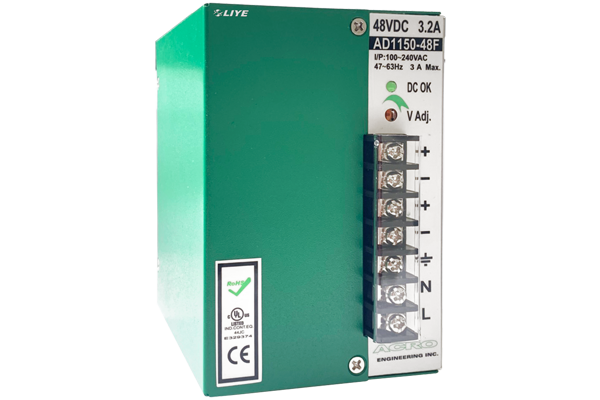 光纖網路設備 LYAD1150-48F 150W軌道式(DIN Rail)工業電源