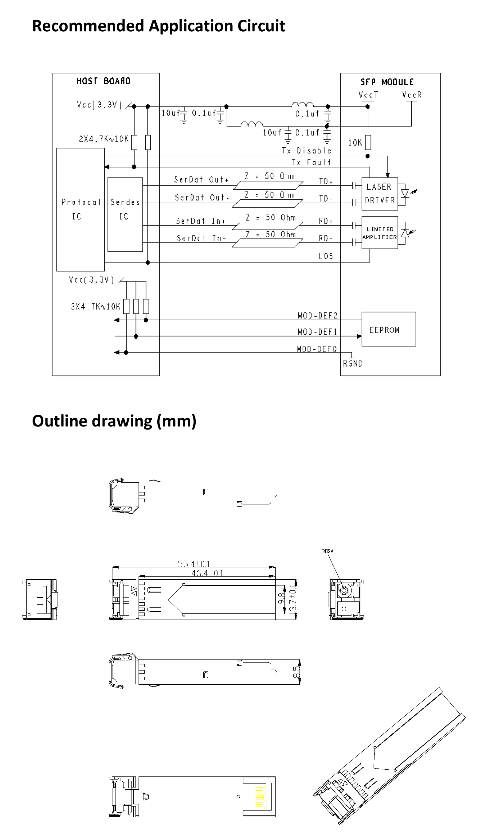 SFP-1G系列 Transceiver Modules 1埠Gigabit單芯SFP模組(1對) LYSFP-GET_R