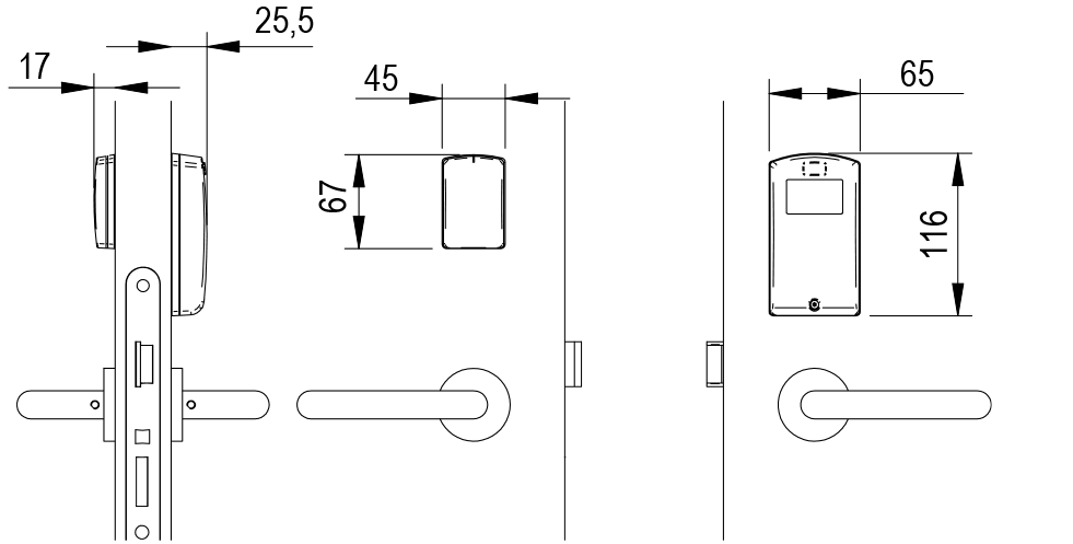  SALTO Ælement 電子鎖 分體鎖