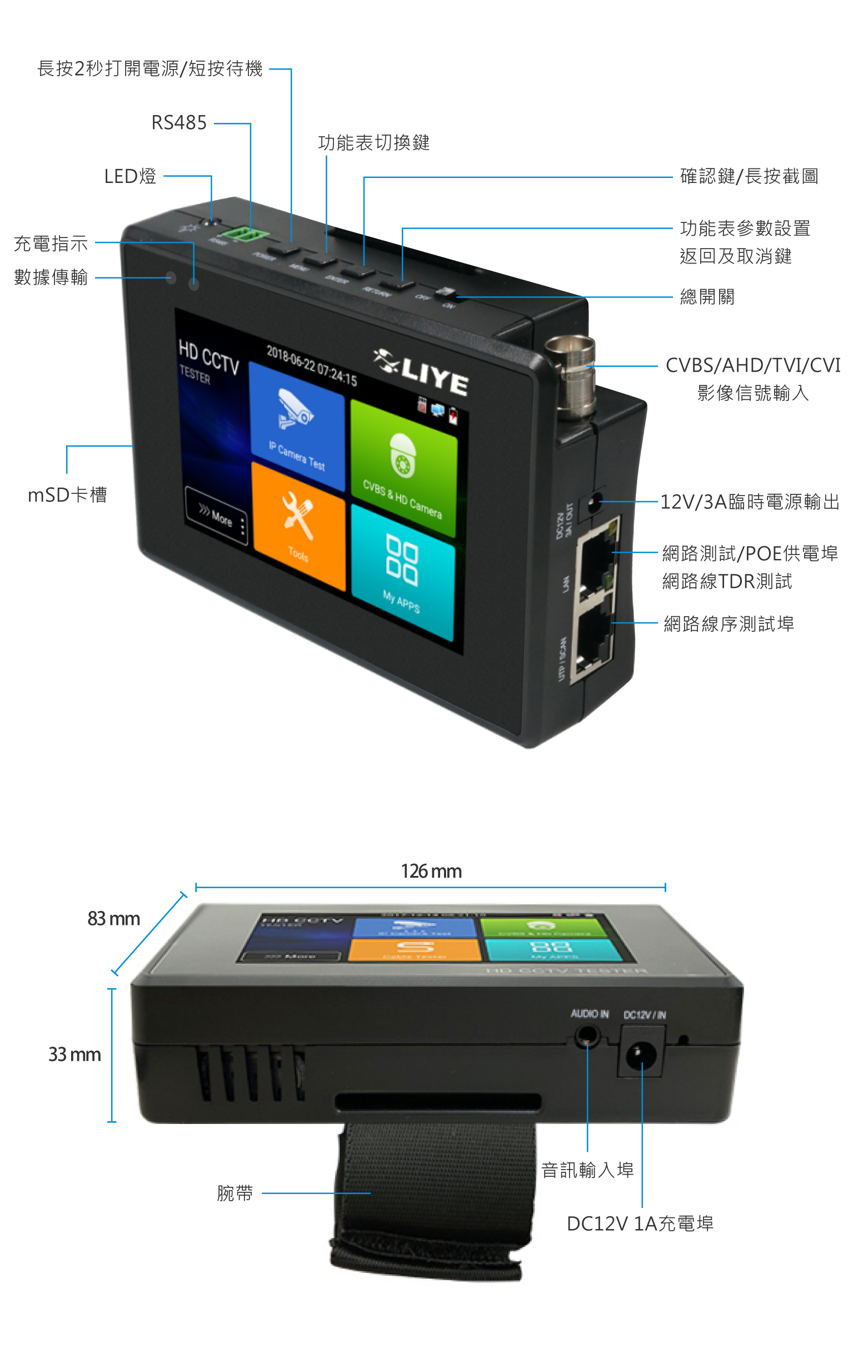 工程寶 秝業系統科技 簡易版工程測試器 LY1800-IP