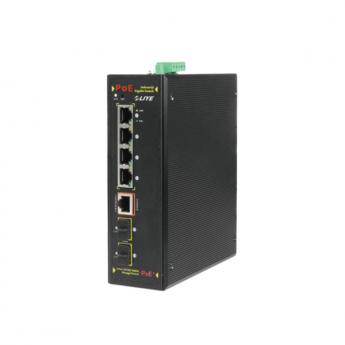 6埠GigabitPOE供電工業網管交換機